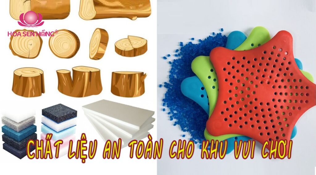 Chất liệu an toàn sử dụng trong khu vui chơi trẻ em trong nhà