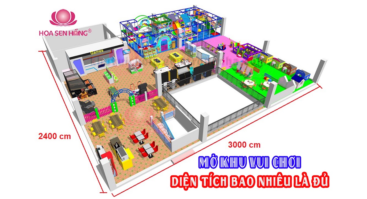 MỞ KHU VUI CHƠI DIỆN TÍCH BAO NHIÊU LÀ ĐỦ