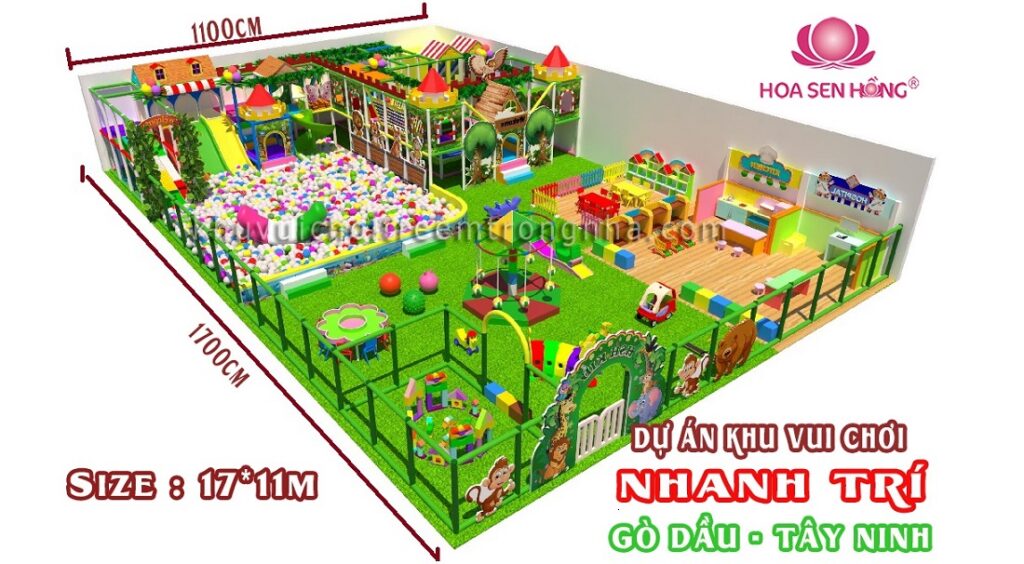 Khu vui chơi trẻ em trong nhà Nhanh Trí tại Gò Dầu - tỉnh Tây Ninh