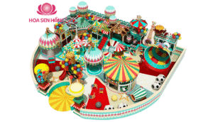 Sân chơi khu vui chơi trẻ em trong nhà Hoa Sen Hồng