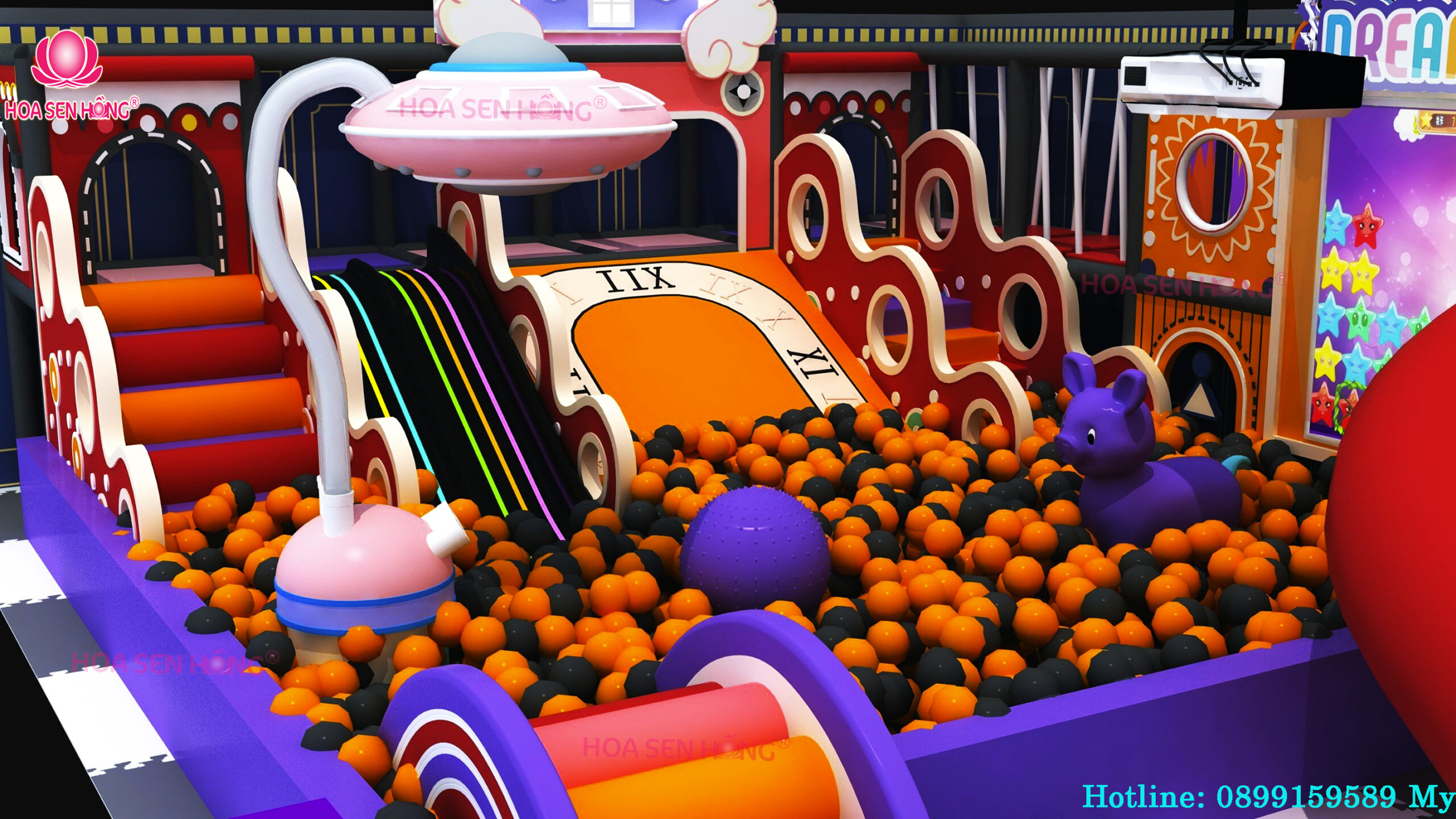 Nhà liên hoàn cho khu vui chơi Nhà liên hoàn