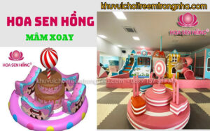 Mâm xoay trong nhà được thiết kế an toàn và hấp dẫn cho trẻ nhỏ