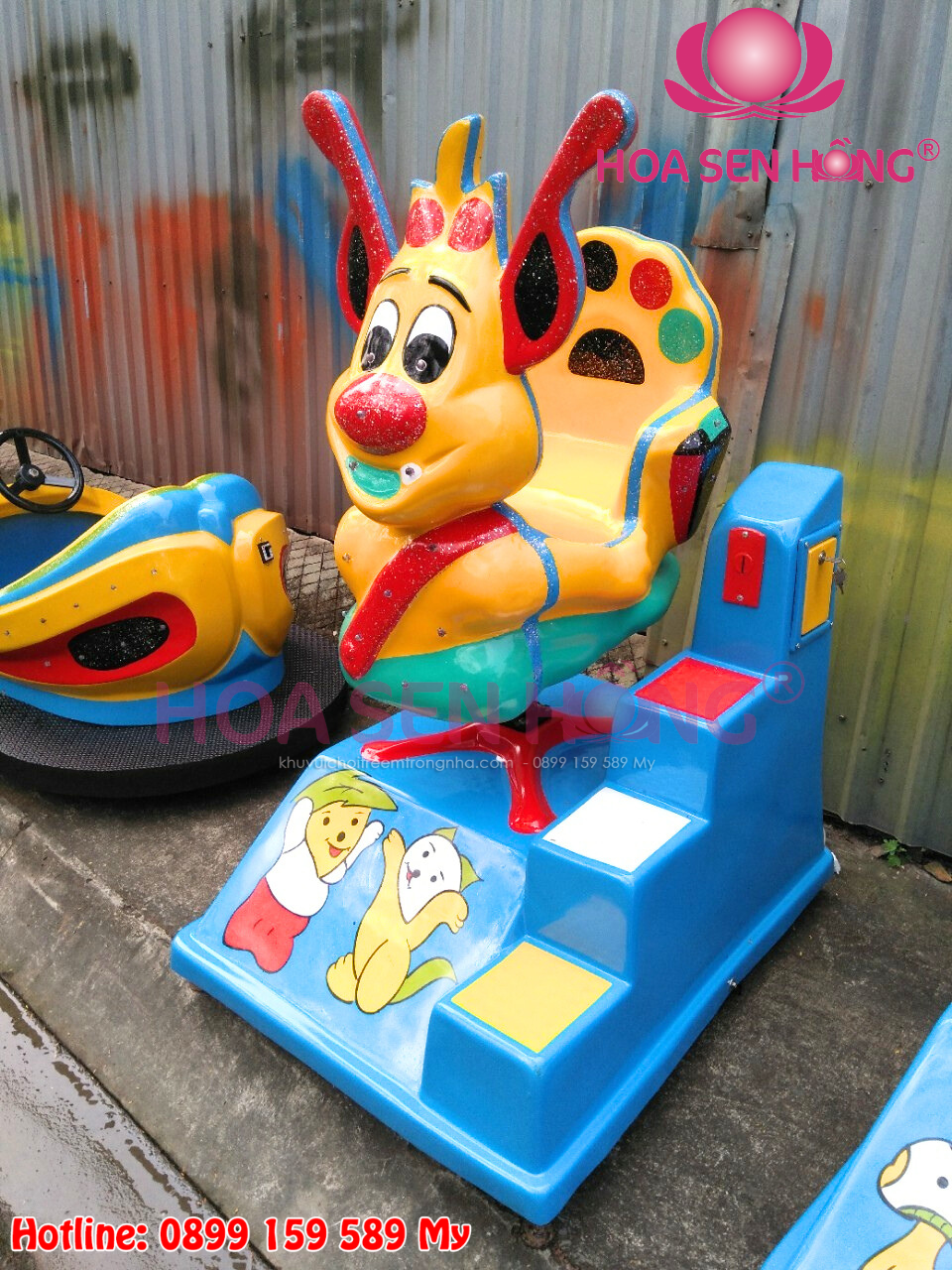 Thú nhún điện dùng xu Thú nhún điện cho khu vui chơi