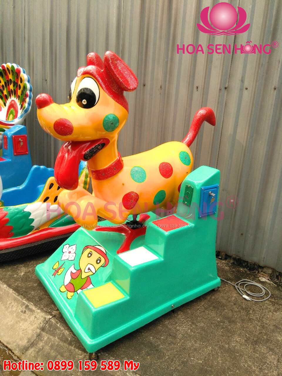 Thú nhún điện dùng xu Thú nhún điện cho khu vui chơi