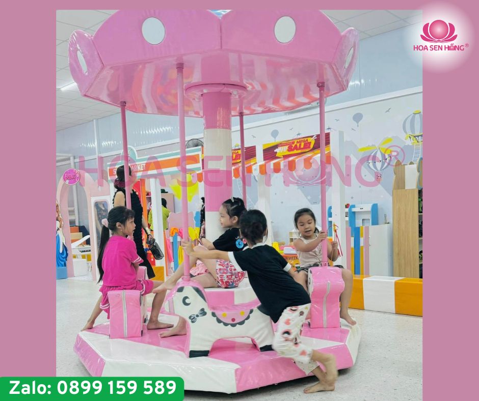 Đu quay trong nhà không chỉ mang lại niềm vui cho trẻ mà còn tăng giá trị cho khu vui chơi của bạn